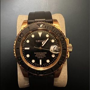 yacht master homage. Seiko Mod.